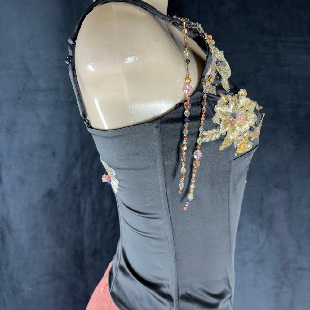 Embellished Black Corset Top by Mandalay - Picture 2 of 3